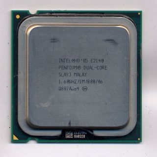   Pentium Dual Core E2140 775 CPU SLA93 1M 800 1 6 GHz 64 bit Allendale