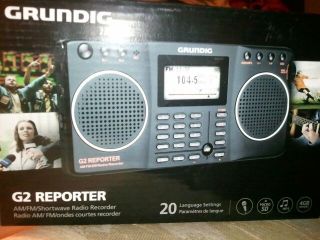 Grundig G2 Reporter AM FM Shortwave Radio Recorder NIB