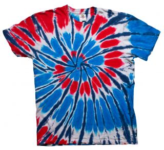 TieDyeKingUSA Tie Dye T Shirt Americana Hippie Tye Die Tshirts USA 