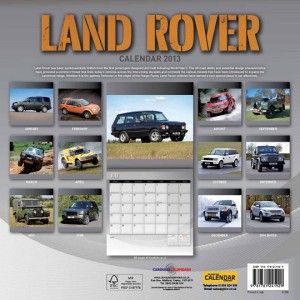 Land Rover Range Discovery 2013 Square Wall Calendar New and Factory 
