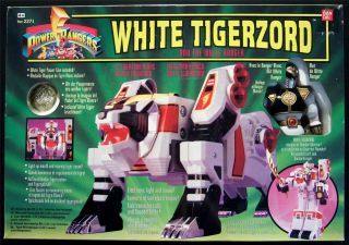 Mighty Morphin Power Rangers White Tigerzord Megazord 8 White Figure 