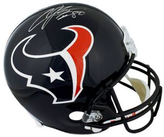 Andre Johnson Signed Houston Texans F s Helmet COA