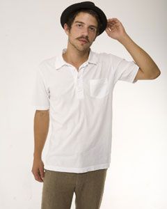 Alternative Apparel Polo Shirt Mens Spaulding Short Sleeve Plain 