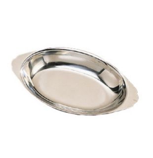 American Metalcraft AO200 20 oz Stainless Steel AU Gratin Dish Oval 
