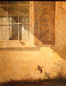   Large Signed Oil Painting in The Manner of Andrew Wyeth