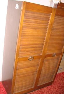 Wood & Tin Metal Portable Closet Wardrobe Armoire Cabinet Coat Rack 