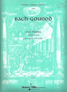 Bach Gounod Ave Maria Meditation for Violin Piano