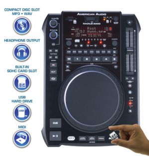 American Audio Radius 3000 DJ Mixer MIDI USB SD Card $10 Instant Off 