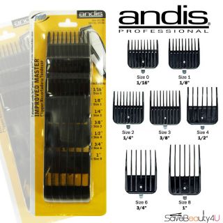 New Andis Improved Master 7 Attachment Combs 01380