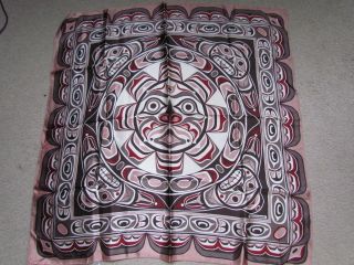 Skemo Native American Primitive Folk Art Motiff Vintage Indian Sunface 