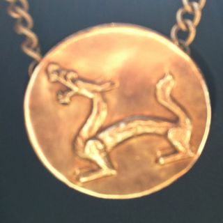 Vintage Alva Museum Replica Horse dragon Necklace
