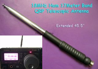 18MHz Ham Amateur Radio 17 Meter Band 45 5 HF BNC QRP Telescopic 