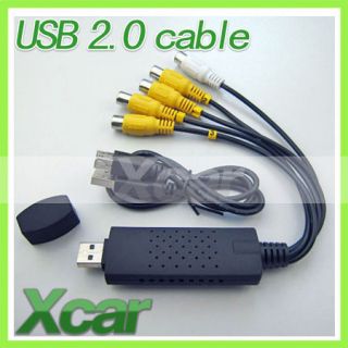 Easycap 4 Channel USB 2.0 TV DVD DVR Video Capture Adapter with USB 