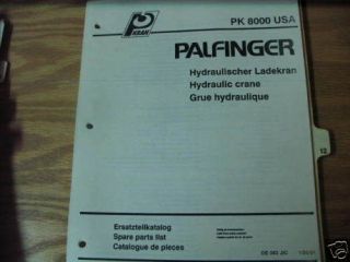 palfinger pk 8000 hydraulic crane parts catalog manual time left
