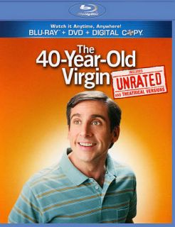 The 40 Year Old Virgin Blu ray DVD, 2011, 2 Disc Set, Rated Unrated 