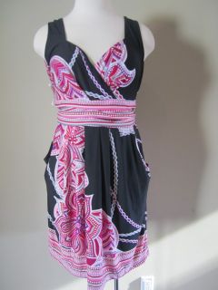 Just For Wraps NEW Plus Size 3X 22W 24W Black Pink Purple Sundress 