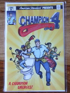 American Standard Champion 4 Comic Book New Plumber