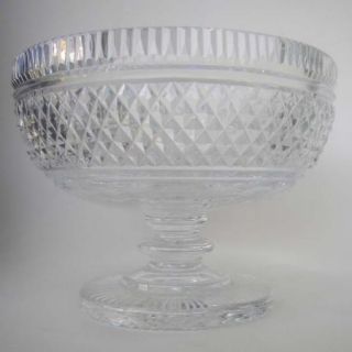 Brilliant Waterford Cut Crystal Alana Footed Console Bowl