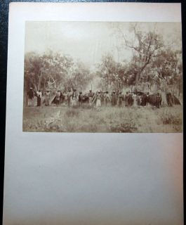 1890s Aboriginal Camp Albumen Photograph Spears Shields