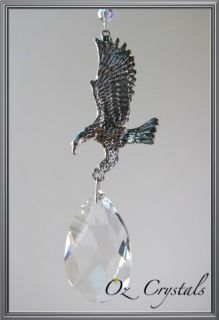 Oz Crystal Eagle Suncatcher with 63mm Swarovski Prism