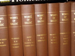 1901 Works of Honore de Balzac  Complete 17 Volumes+Biography Edition 