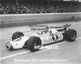 1966 Mario Andretti 1 Ford V 8 Indy 500 Speedway Photo