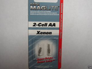 MINI MAGLITE Xenon Replacement Lamp Bulb 2 Cell A A Lamps 2PK Maglight 