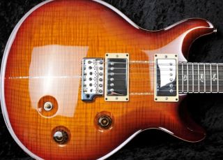   Santana 25th Anniversary Guitar 10 Top Smoked Amber Electric Guitar