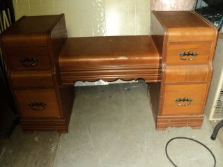 Antique Make Up Vanity Dresser Desk Vintage Furniture