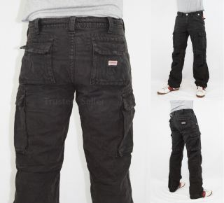 True Religion Brand Jeans Mens Casual Anthony Cargo Pants Trousers Lt 