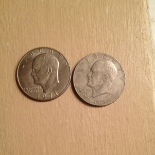   Kennedy halfs and 2 Eisenhower Silver Dollars And A Susan B Anthony