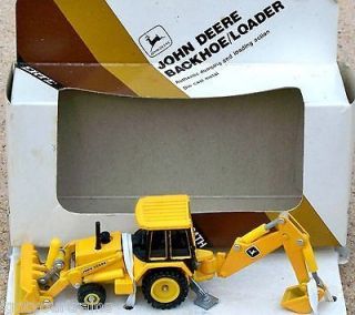 1980s Ertl John Deere Backhoe Loader Tractor 1:32 10 In Box 
