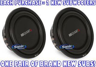 MB Quart RLP204 400W 8 Dual 4 ohm Reference Low Profile Shallow Mount 