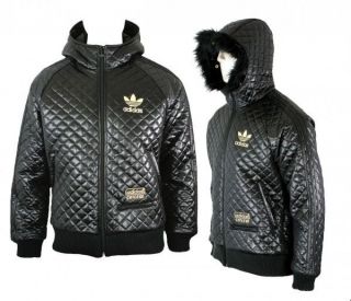 ADIDAS ORIGINALS CHILE 62 QUILTED HOODED JACKET COAT BNWT WINTER 