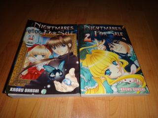Nightmares for Sale 1 & 2 manga book lot Kaoru Ohashi Aurora
