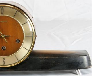 Vintage German Eames Era Mantle Mantel Clock Junghans