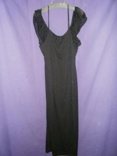 Michel Antoni Dress Collection Black Long Dress Size 16