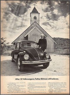   Beetle VW Ad Father Bittman St Anthonys Mandaree North Dakota