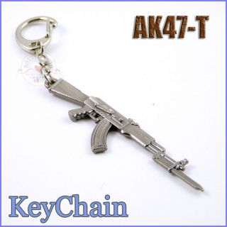 Cross Fire Alloy gun Mode Miniature AK47 T Automatic rifles Keychain 