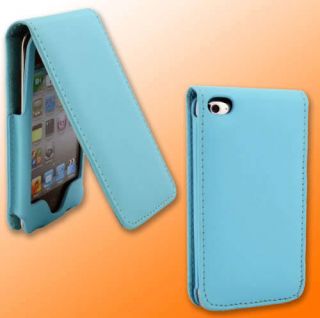 Teal Leather Case for Apple iPod Touch 4G 4th Gen New