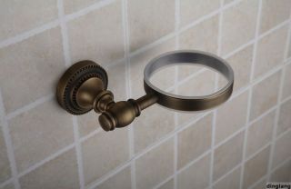 Classic Antique Brass Wall Mounted Soap Dish Holder with Ceramic DL 