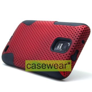   Samsung Galaxy S 2 Skyrocket with Red Apex Dual Layer Gel Cover Case