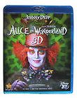 Alice in Wonderland Blu ray movie 3D New Sealed JONNY DEPP Disney 