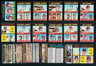 Hoard(1400) 1971 Topps Ryan Rose Mays Munson Jackson Garvey, VGEX/EX 