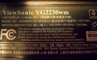 Repair Kit Viewsonic VG2230WM REV00A LCD Monitor Capacitors not Entire 