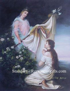 Oil Painting MARY and Gabriel of the Annunciation