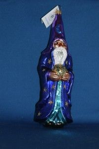 1998 Christopher Radko Midnight Magic Wizard 98 497 0 Ornament Large 9 