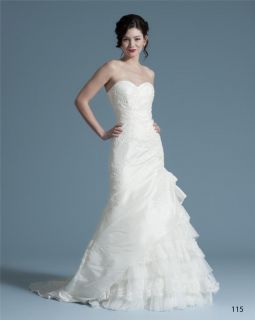 AUTHENTIC La Sposa by Pronovias Madeira Silk Taffeta Ivory Bridal Gown 
