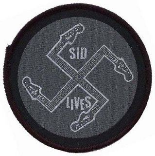   Sid Lives Vicious Punk Rock Music Band Woven Badge Applique Patch
