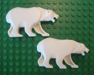 LEGO POLAR BEARS MINIFIGS lot arctic animals white city town animals 